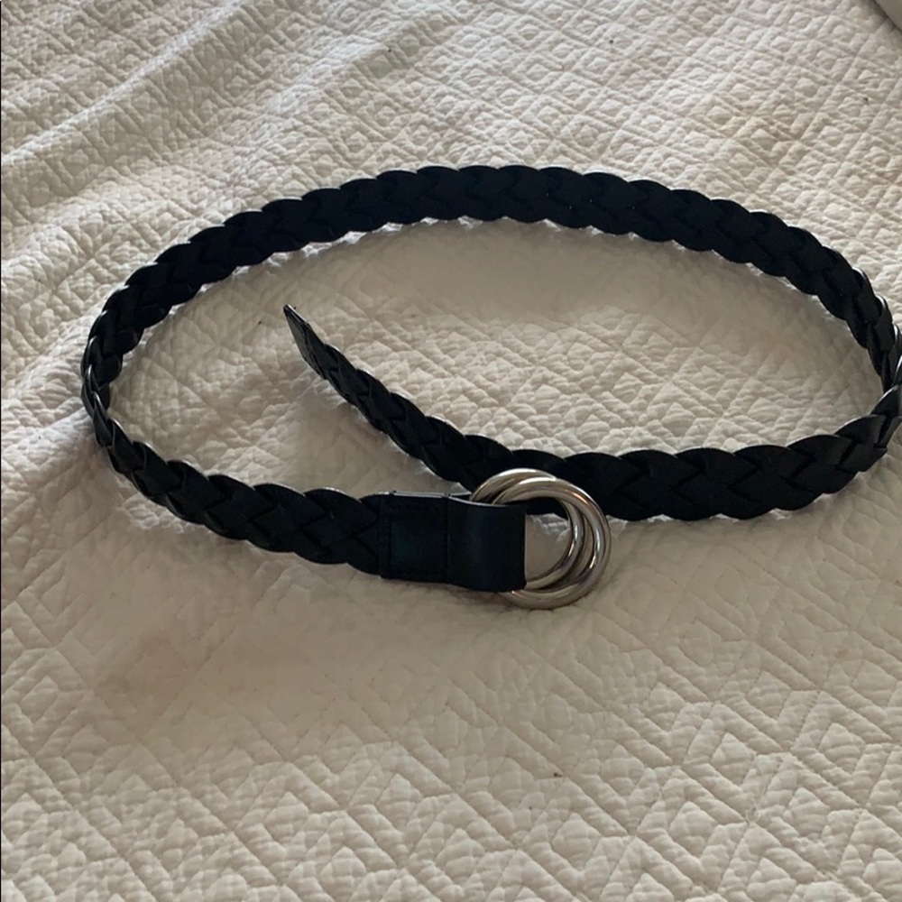 Michael Kors black braided belt size medium